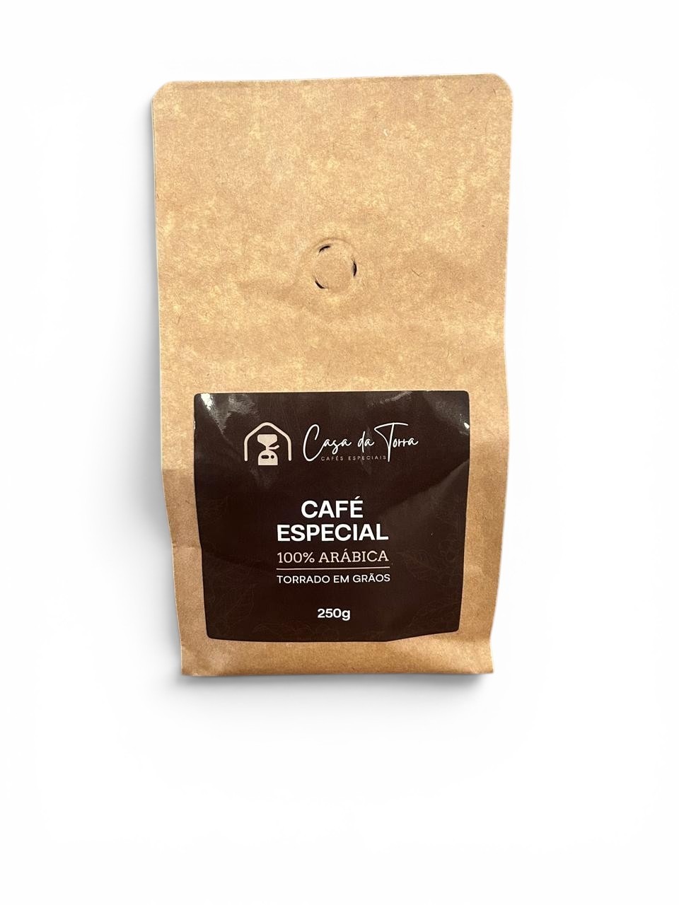 Café Especial em grãos Casa da Torra, embalagem de 250 g