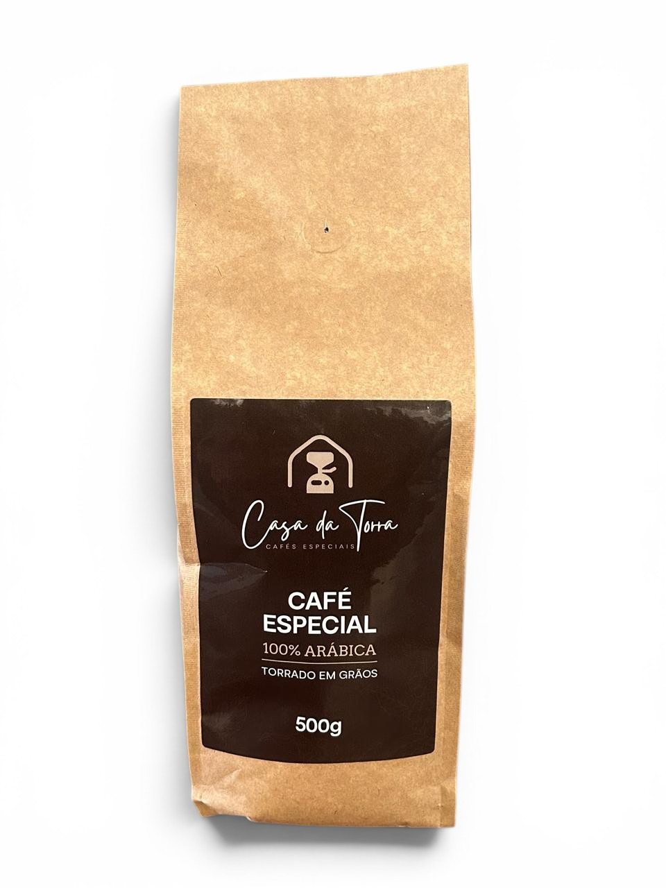 Café Especial em grãos Casa da Torra, embalagem de 500 g